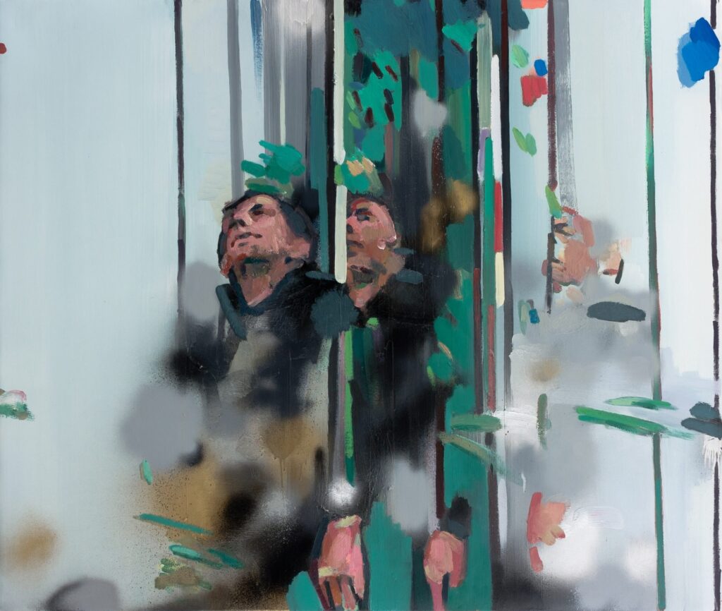 Andrius Zakarauskas, Reading Tapyba Aliejus, drobė. 2014. ArtVilnius Projektų Zona_COBALT KOLEKCIJA (Lietuva, Latvija, Estija). Courtesy of ArtVilnius