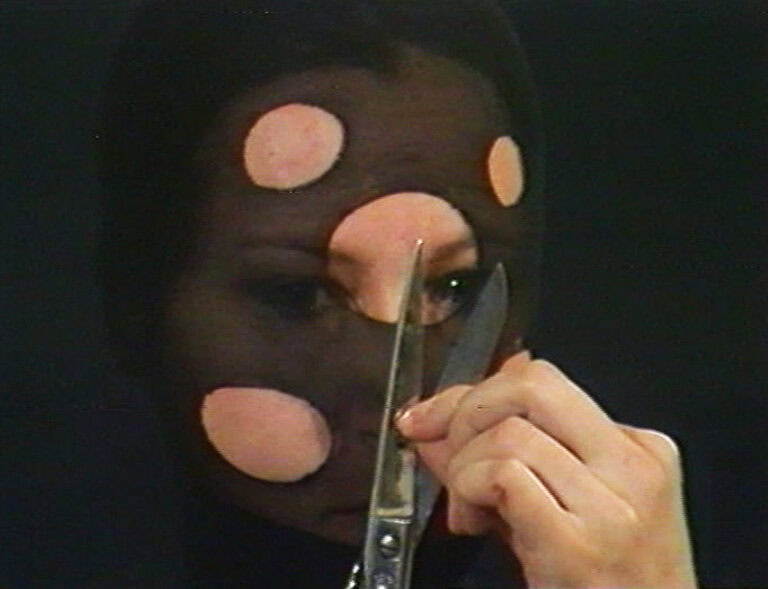 Sanja Iveković, Osobiste cięcia (Personal cuts), 1982. Courtesy of Muzeum Sztuki in Łódź