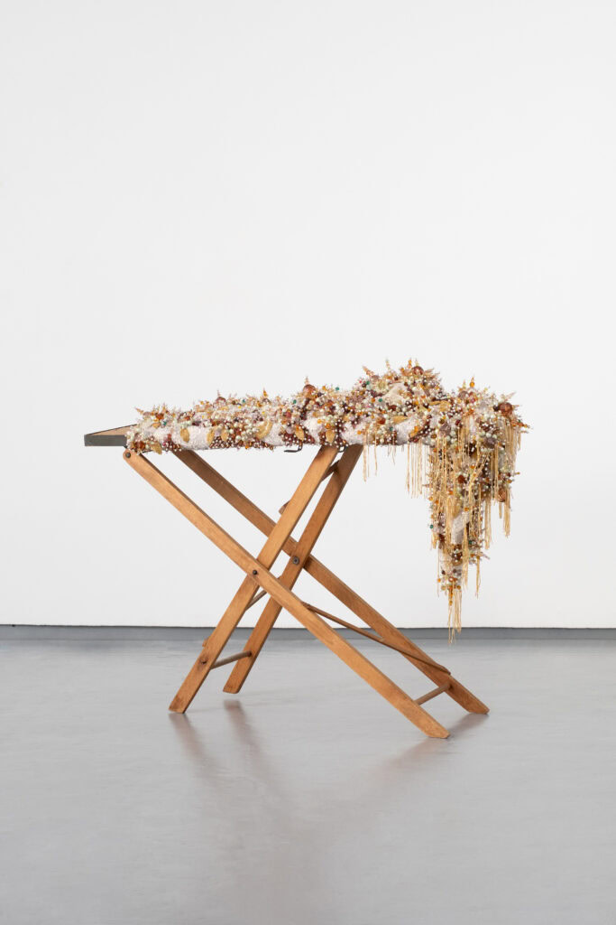 Sahlah Davids, Somewhere In The Basement, 2024. Mixed media assemblage, 130x100x44 cm. Photo by Slater Studio. Courtesy of the Artist