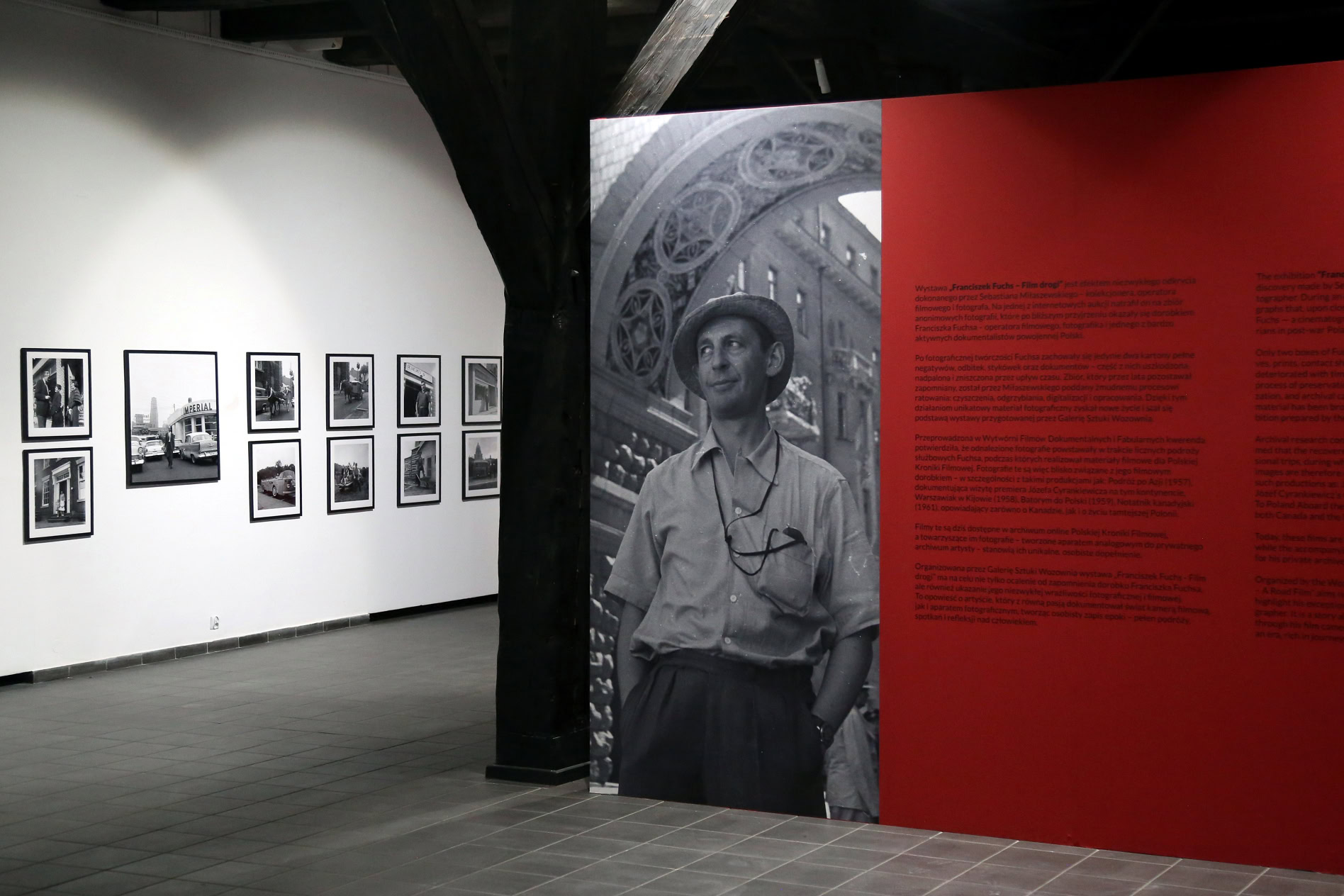 Franciszek Fuchs. Film Drogi, exhibition view. Courtesy of Galeria Wozownia in Toruń.