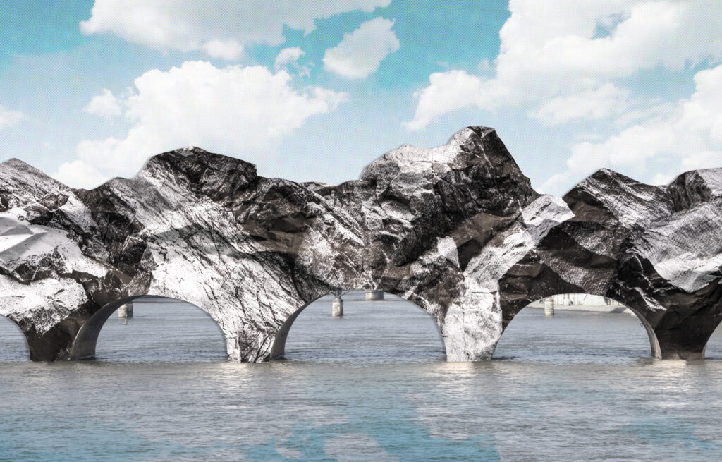 La Caverne du Pont Neuf (Preparatory sketch) — Photo: Courtesy Atelier JR © 2026 Atelier JR