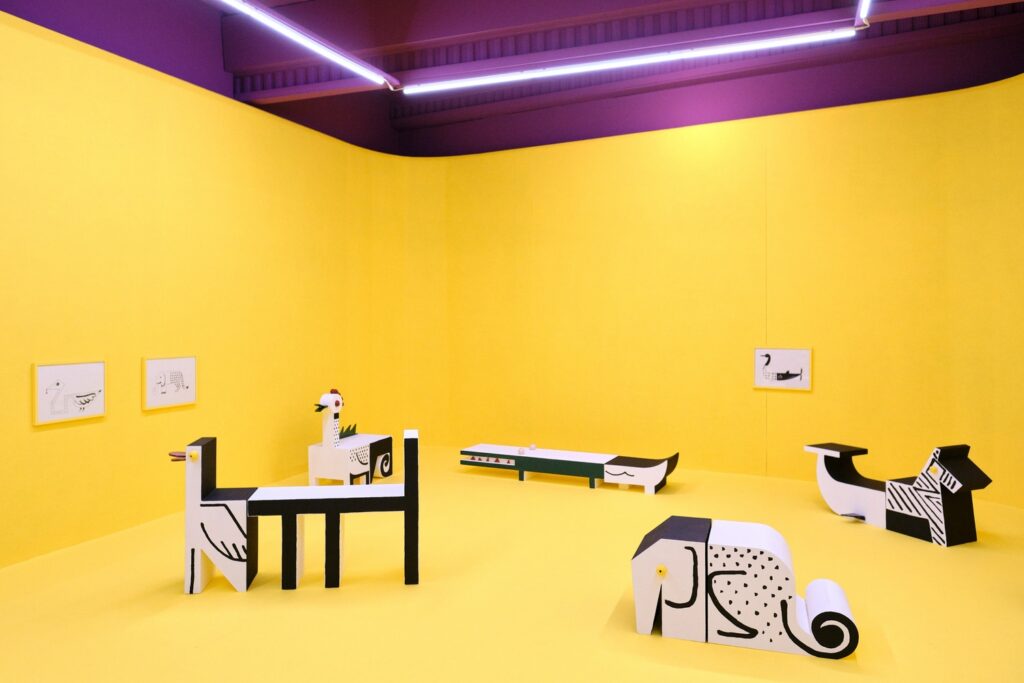 Maximilien Pellet, 144 animali, 2023, exhibition view, Villa Noailles, photo by Luc Bertrand