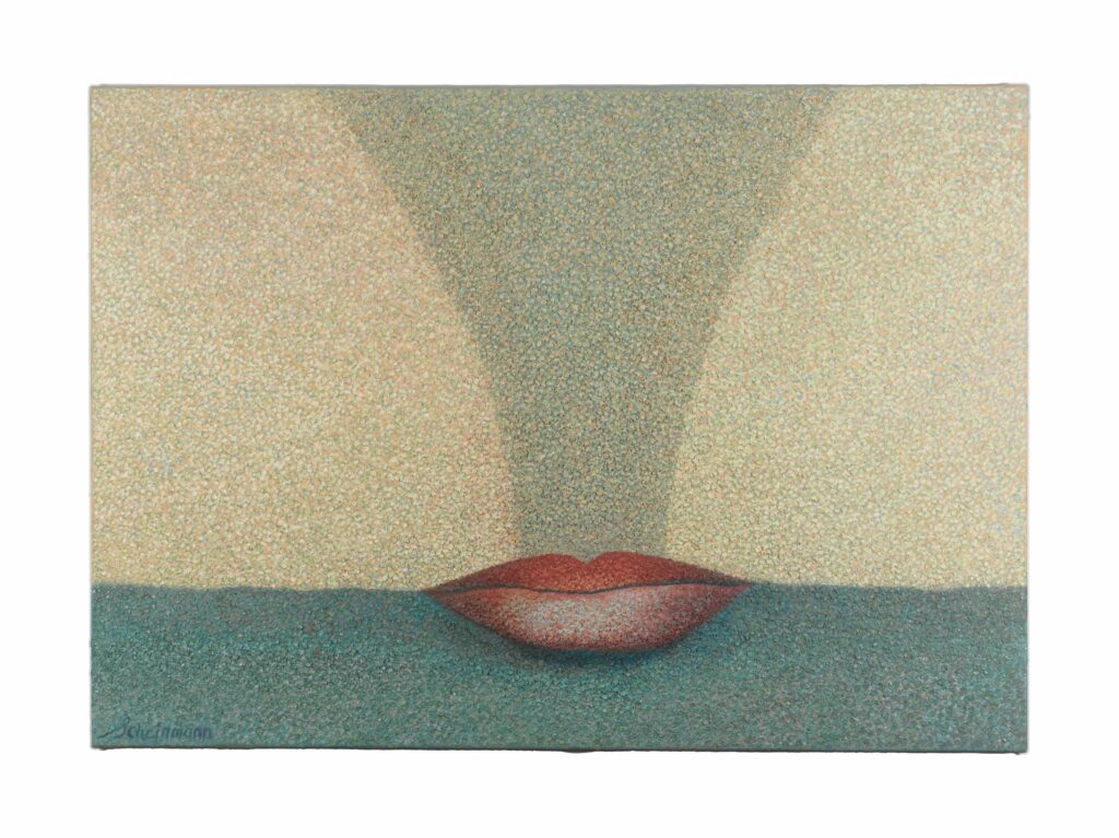 Tabari Artspace, Irene Scheinmann, GreenLips, 2005, 121x86cm