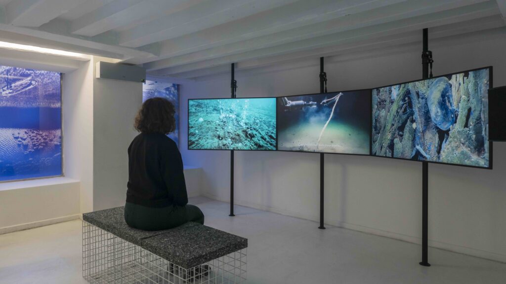 Anca Benera & Arnold Estefán, Black Seas - Scores for the Sonic Eye, Blue Ground, photo: ©Samuele Cherubini