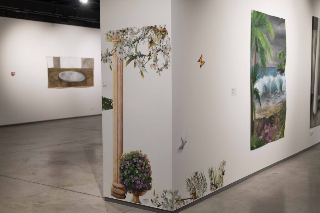 Karina Synytsia, Welcome to Paradise, 2025, personal exhibition in Artsvit Gallery, Dnipro, Ukraine. Photo: Olya Vasylets. Courtesy of the artist