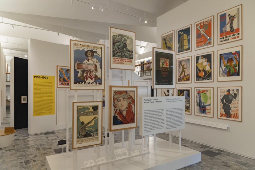 Polish Poster. The Collection, exhibition view at the Poster Museum in Warsaw. Photo by Bartosz Bajerski, National Museum of Warsaw