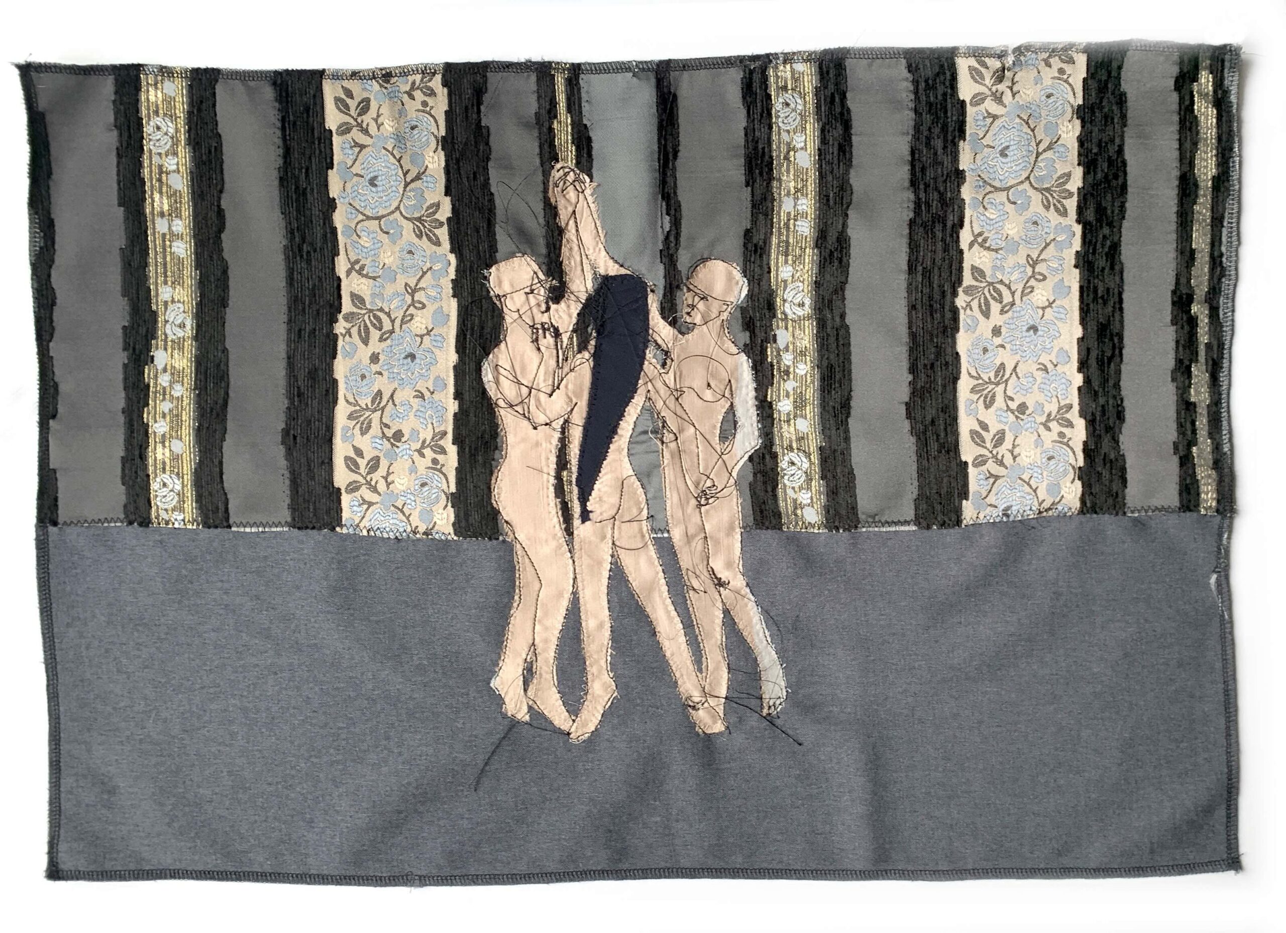 Alina Kopytsia, I Love You Too VII, 2023, textile collage, 62 x 43 cm. Courtesy of the artist