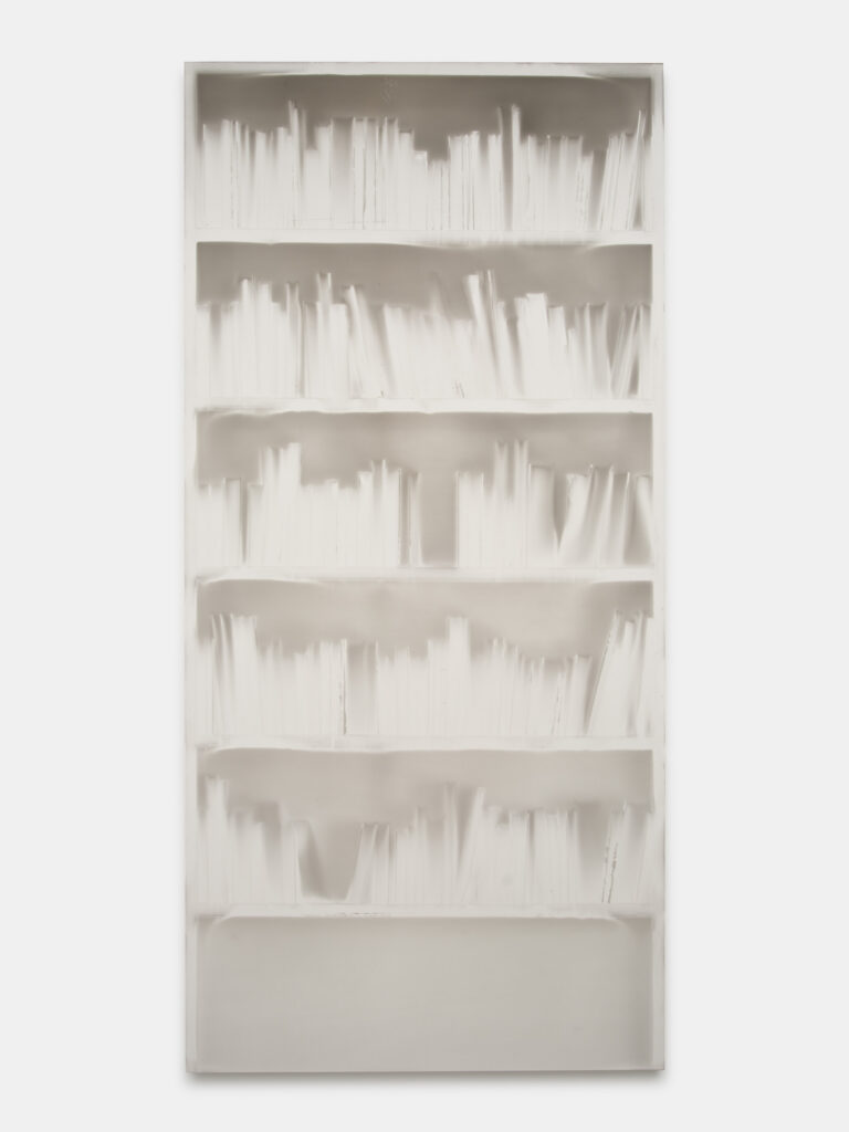 Claudio Parmiggiani, Untitled (2017), smoke and soot on wood. Courtesy the artist and Bortolami gallery