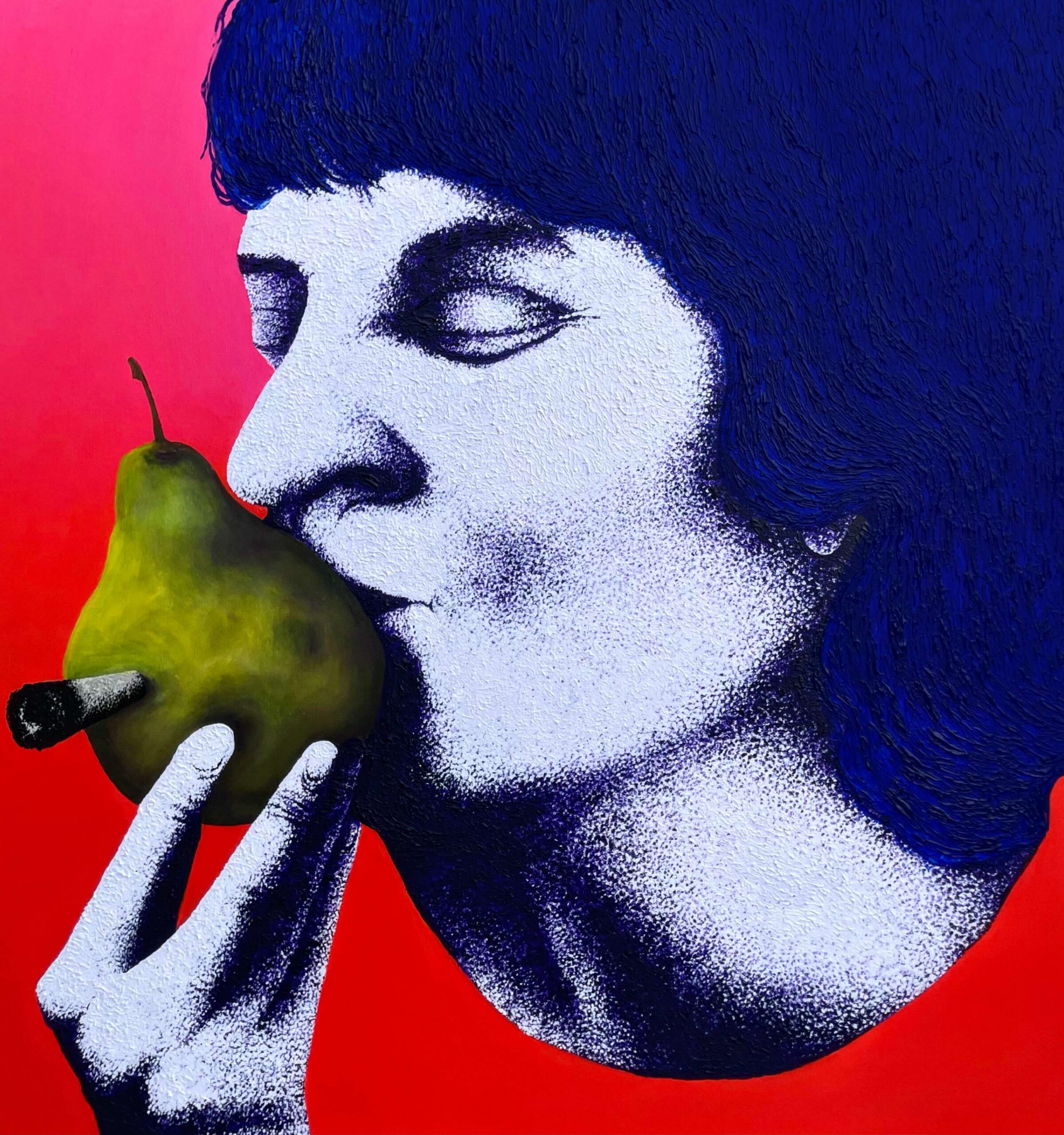 Ewa Babiarz, Chłopak to jeszcze... ale dziewczynka_! (A boy is one thing... but a girl_!), oil and acrylic on canvas, 100x100. Courtesy of the artist