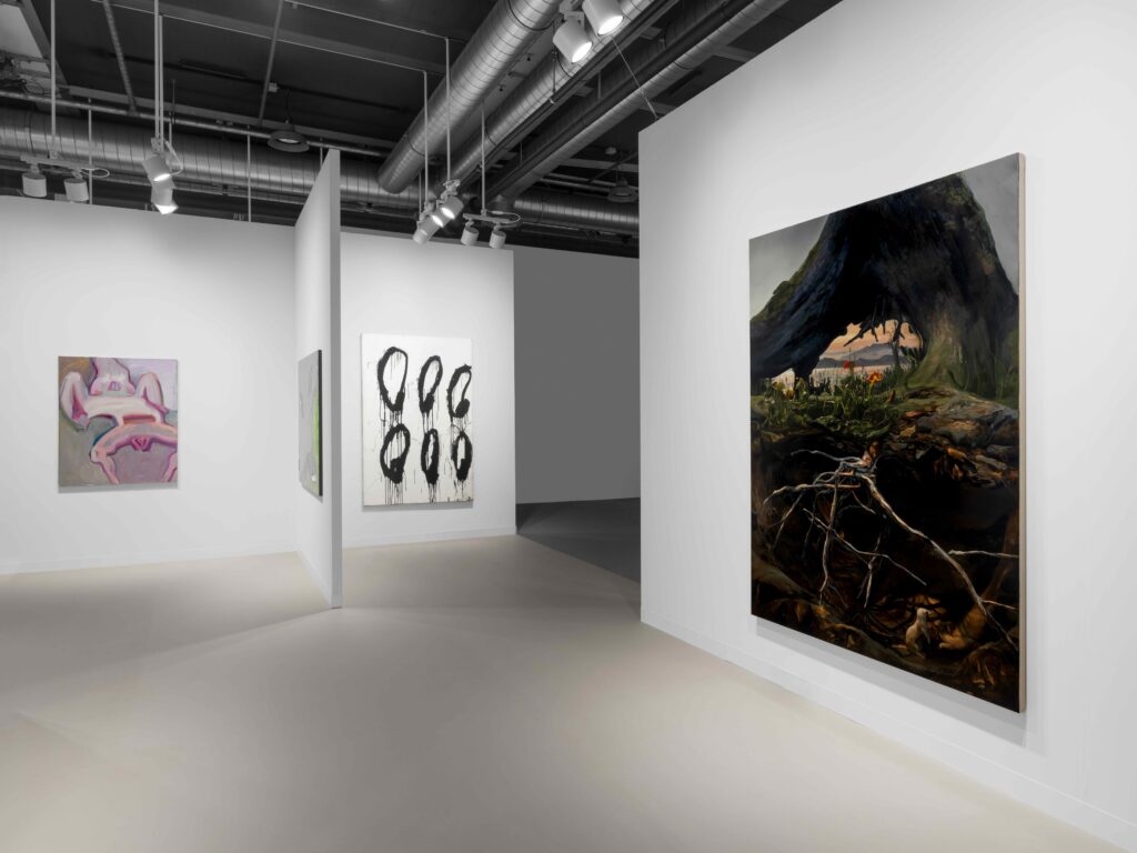Installation view, Petzel Gallery, Art Basel, Basel 2026. Courtesy of the gallery. Photograph by Dawn Blackman