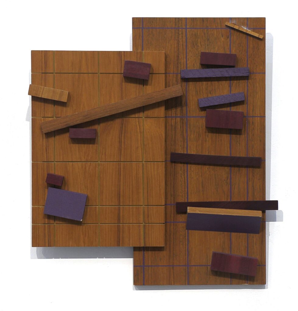 Jerzy Budziszewski, Untitled, 2002, wood, acrylic, 62 x 57 x 7 cm