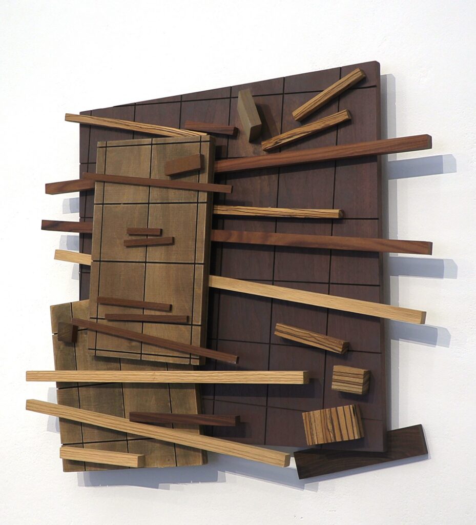 Jerzy Budziszewski, Untitled, 2004, wood, acrylic, 66 x 75 x 8 cm