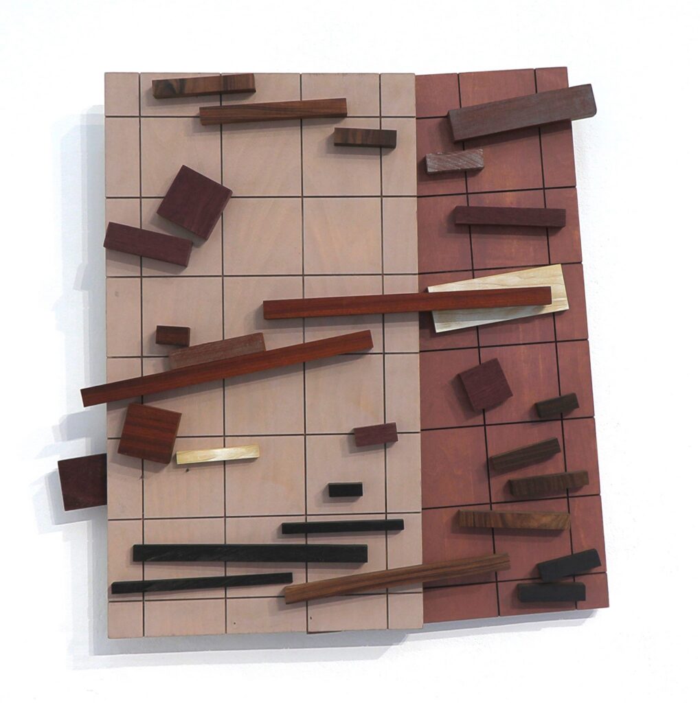 Jerzy Budziszewski, Untitled, 2004, wood, acrylic, 72 x 73 x 8 cm