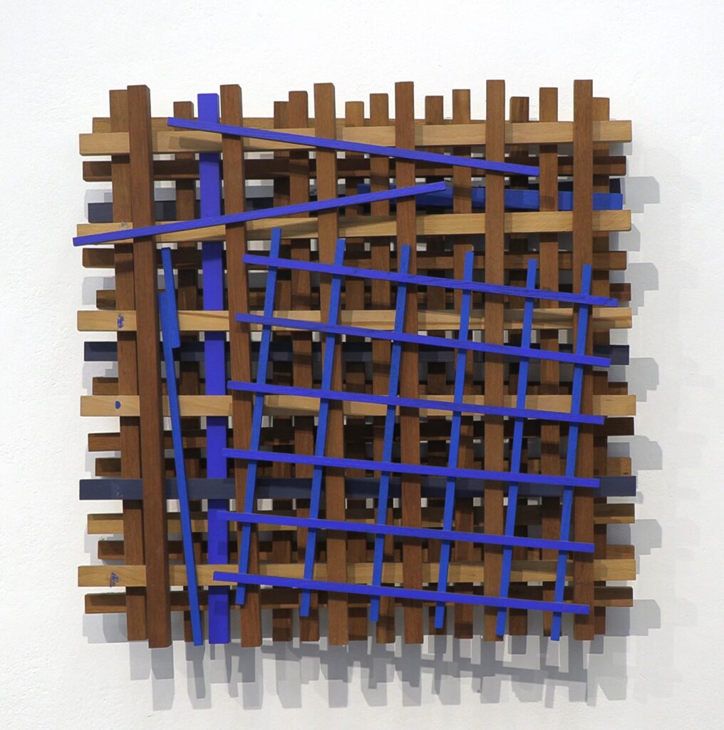Jerzy Budziszewski, Untitled, 2006, wood, acrylic, 60 x 60 x 15 cm