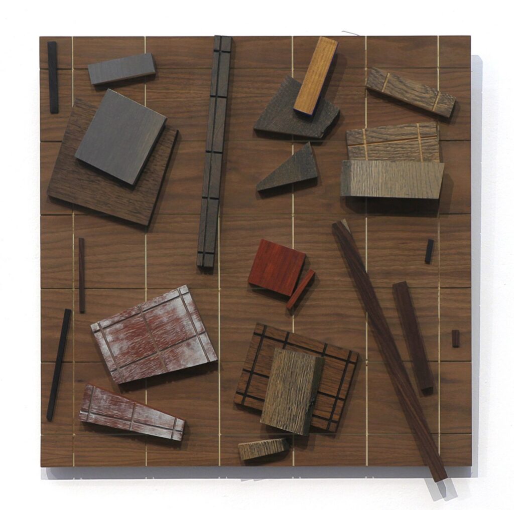 Jerzy Budziszewski, Untitled, around 2003, wood, acrylic, 60 x 62 x 6 cm