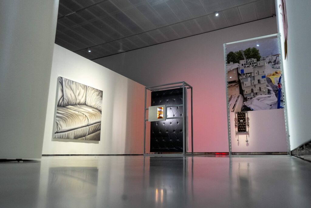 Works by Aaron Roth, exhibition view of "Gen Z. All at Once" at MO Museum Vilnius. Photo by Rytis Šeškaitis