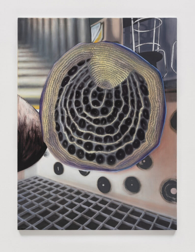 Maximilian Arnold, Untitled, 120x90cm, acrylic on polyester, 2022