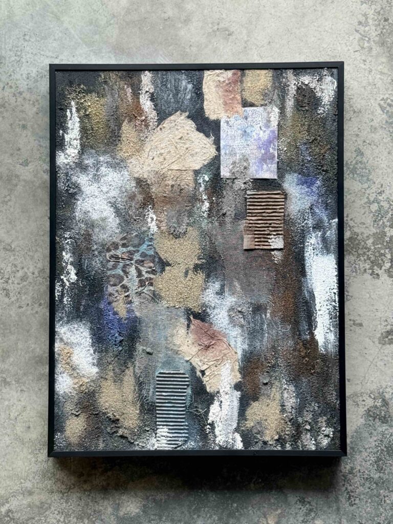 Victoria Yuan, The Host Body III-Assimilation (Advancement), 2023, mixed media, 40 x 30 cm