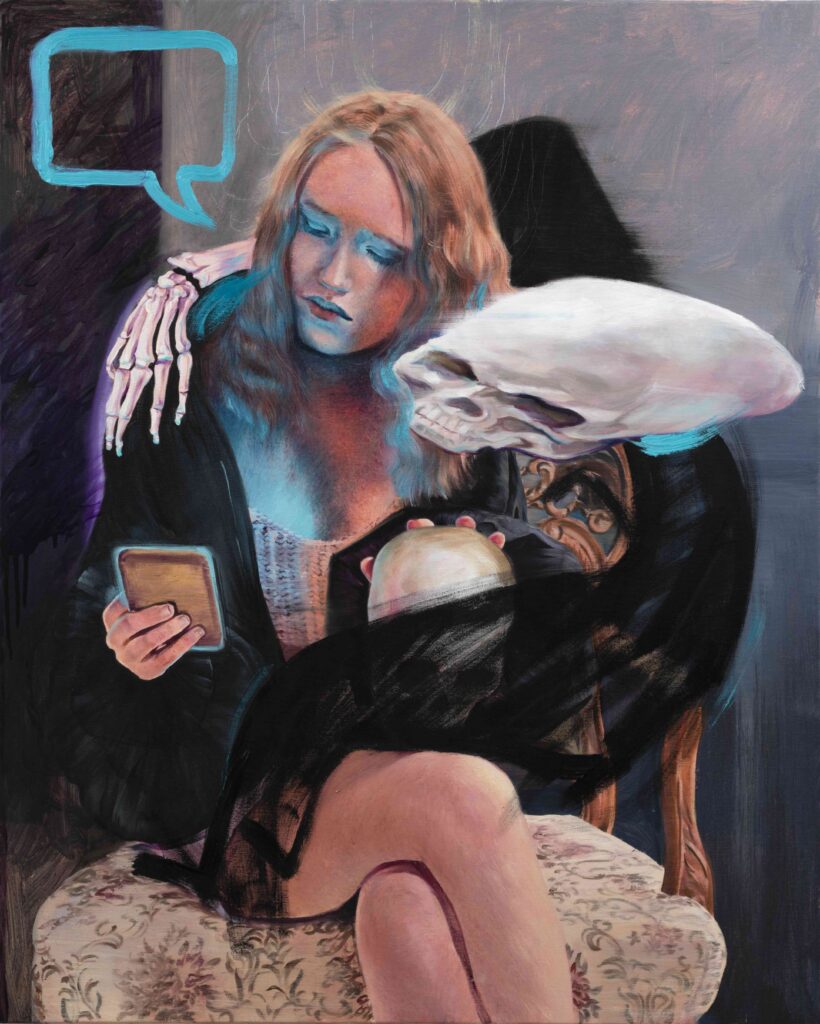 Agata Kus, Ambassador, 2022, oil on canvas, 80x60 cm, private collection