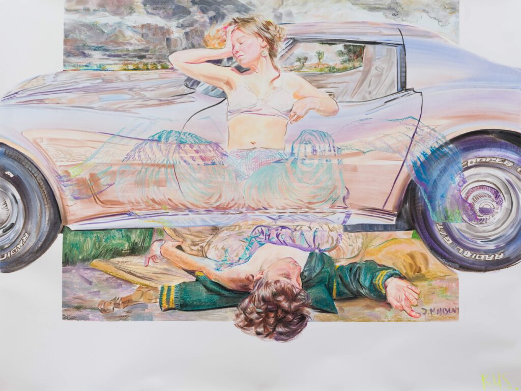 Agata Kus "Stara Baśń" / 2026, 150 x 200 cm, pastel na papierze