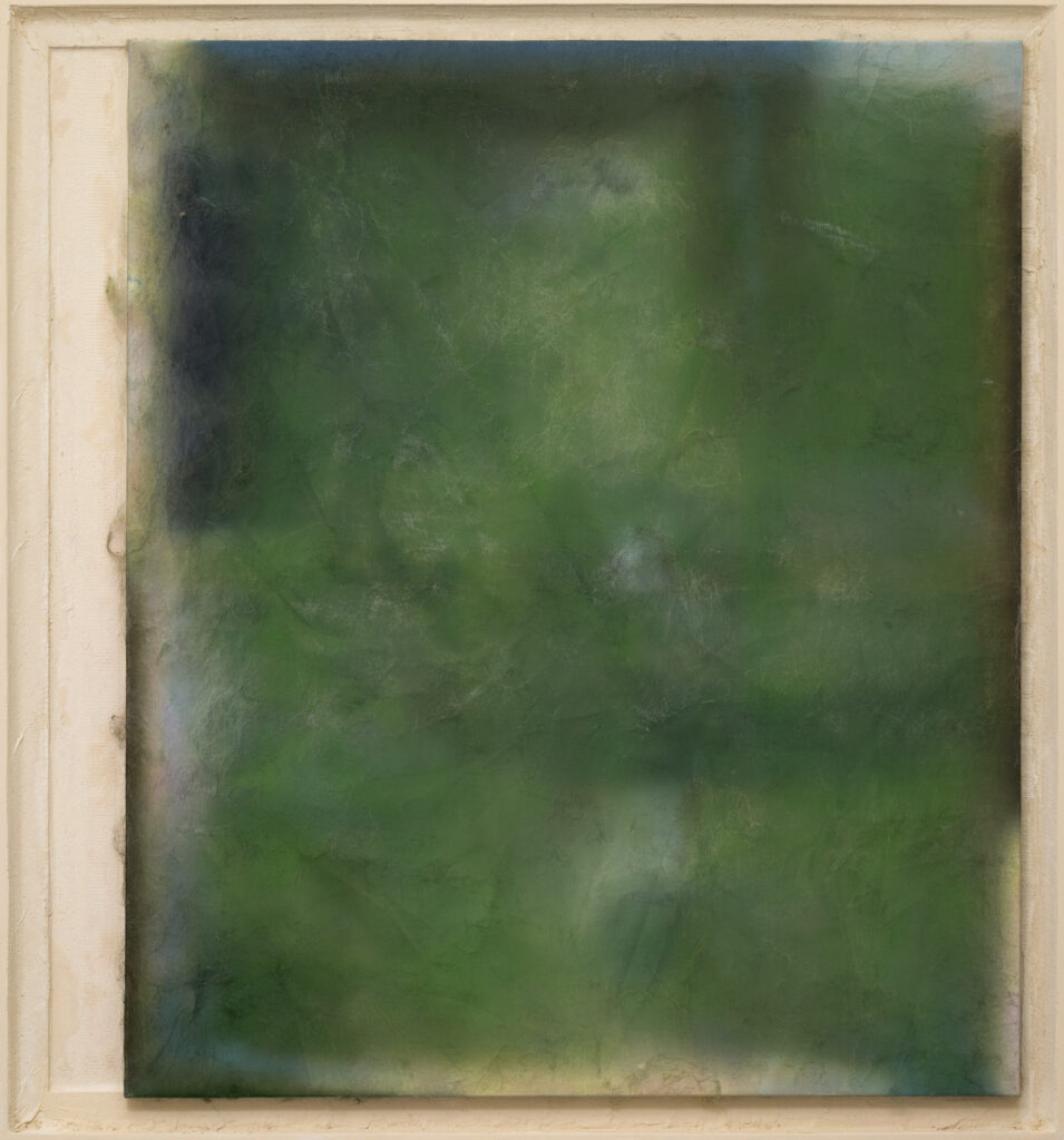 Bogumił Książek, Bear's Lair, 146 x 136 cm, Vinyl on polyester fabric, plaster frame, 2026
