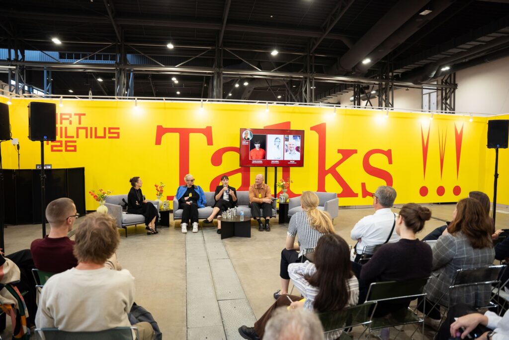 Contemporary Lynx talk at ArtVilnius'26. Photo by Augustinas Žukovas