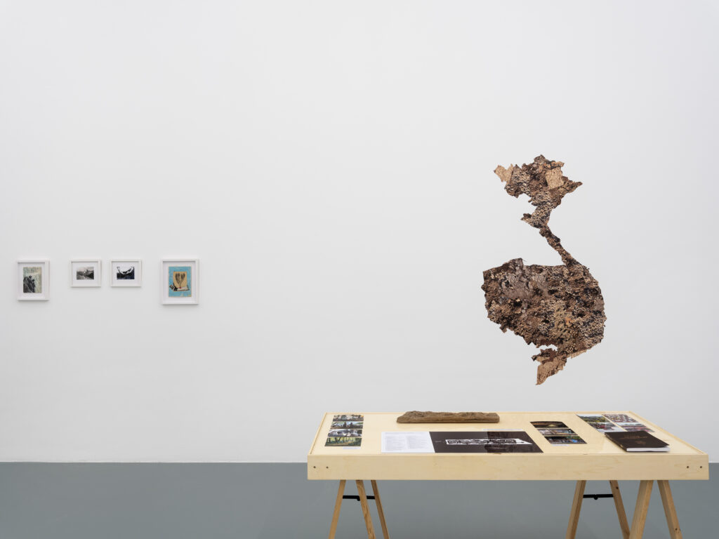 Emma Dajska, Map n°11, 2010. Collection 49 Nord 6 Est – Frac Lorraine. Shadow Architecture, Open Cemetery, 2026. View of the exhibition "Familiar Strangers. Une Pologne multiple", 49 Nord 6 Est – Frac Lorraine, Metz, 11.09.2026–14.02.2027. Photo by Fred Dott