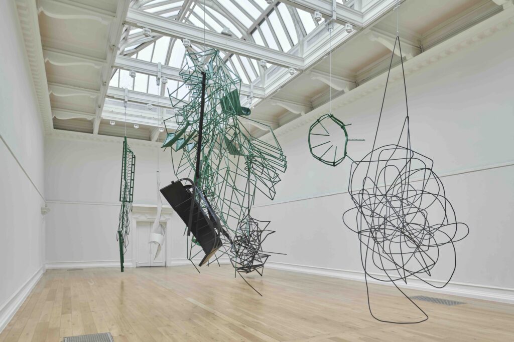 Installation view of "Monika Sosnowska: Weight of Matter" at the South London Gallery. Photo: Jo Underhill.