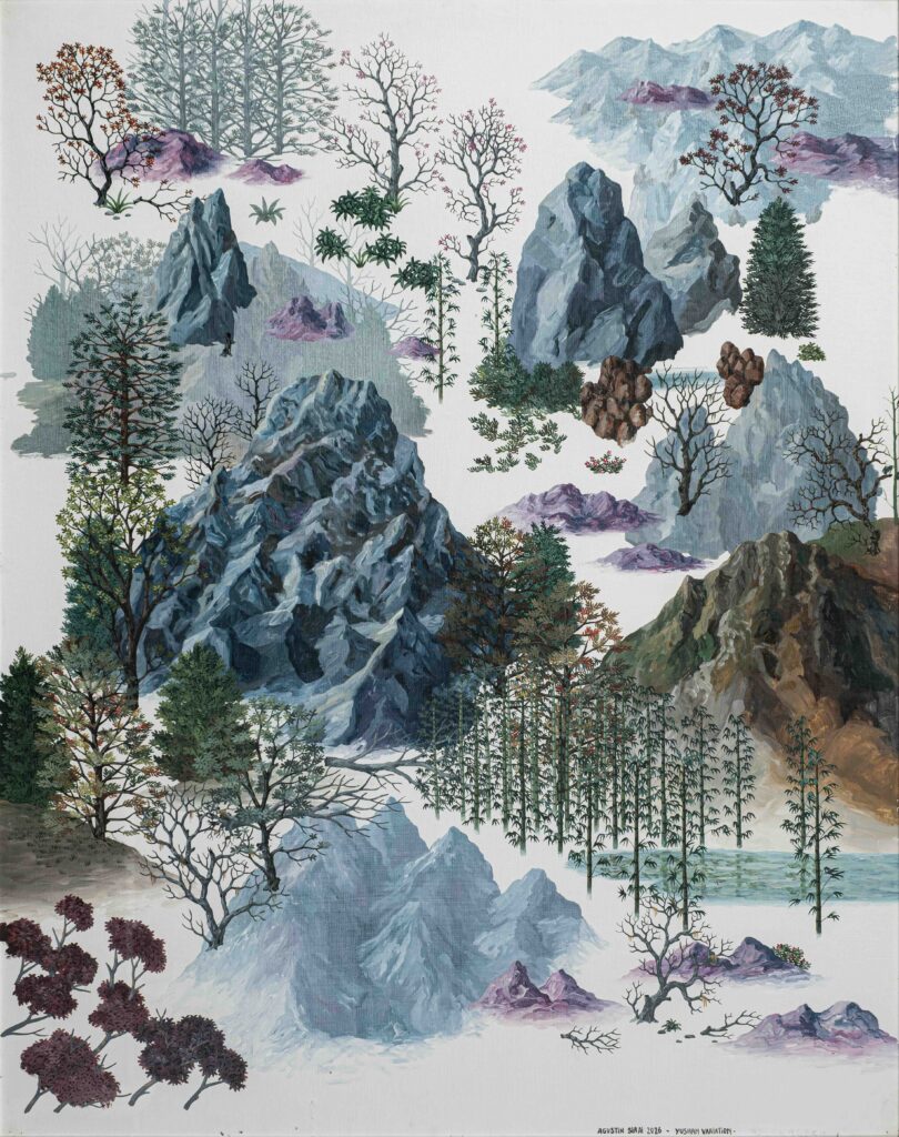 International Category Special Selection: Agustin Sirai, Yushan Variation, 71 × 91 cm, acrylic.
