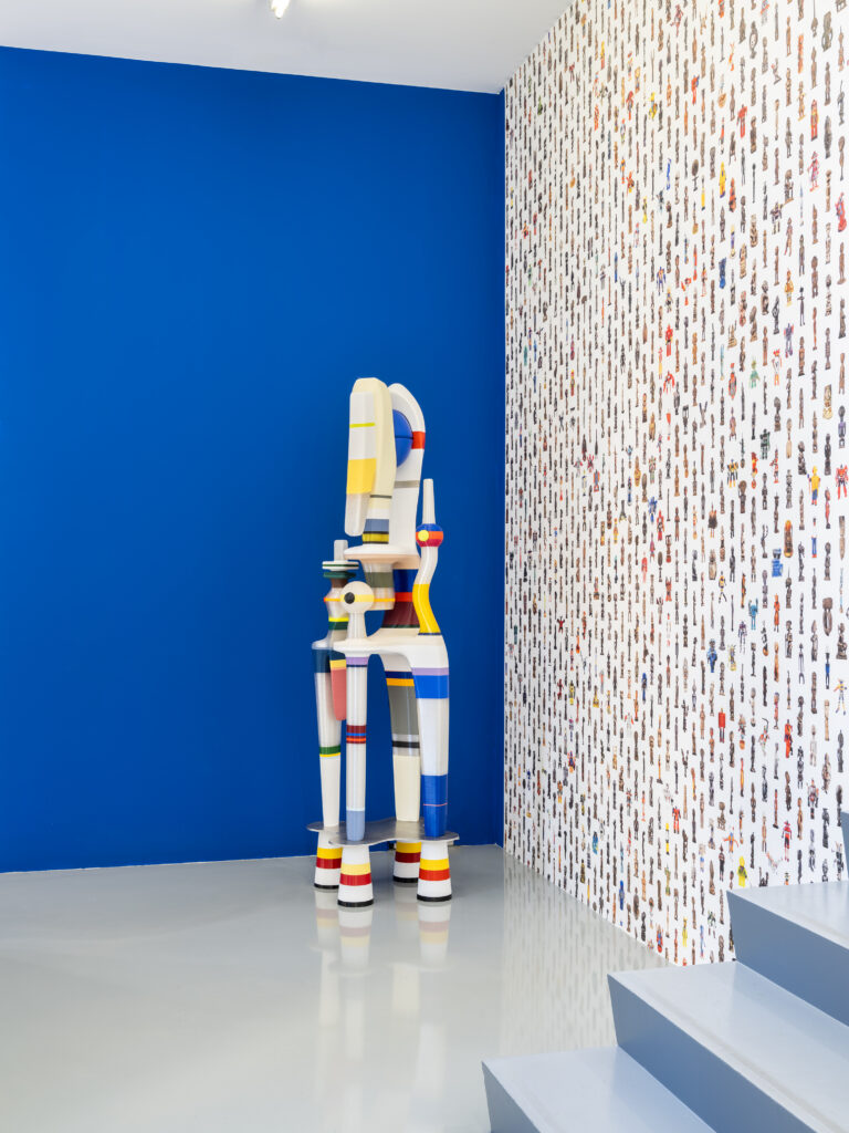 Janek Simon, Meta Folklore v0.6, 2025. View of the exhibition "Familiar Strangers. Une Pologne multiple", 49 Nord 6 Est – Frac Lorraine, Metz, 11.09.2026–14.02.2027. Photo by Fred Dott