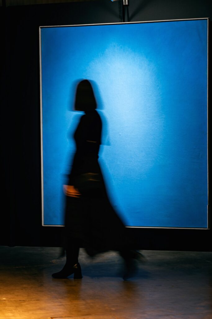 Kajetan Sosnowski. Blue Image. Presented by Galeria Studio (Warsaw). From ArtVilnius'26 Project Zone. Photo by Augustinas Žukovas