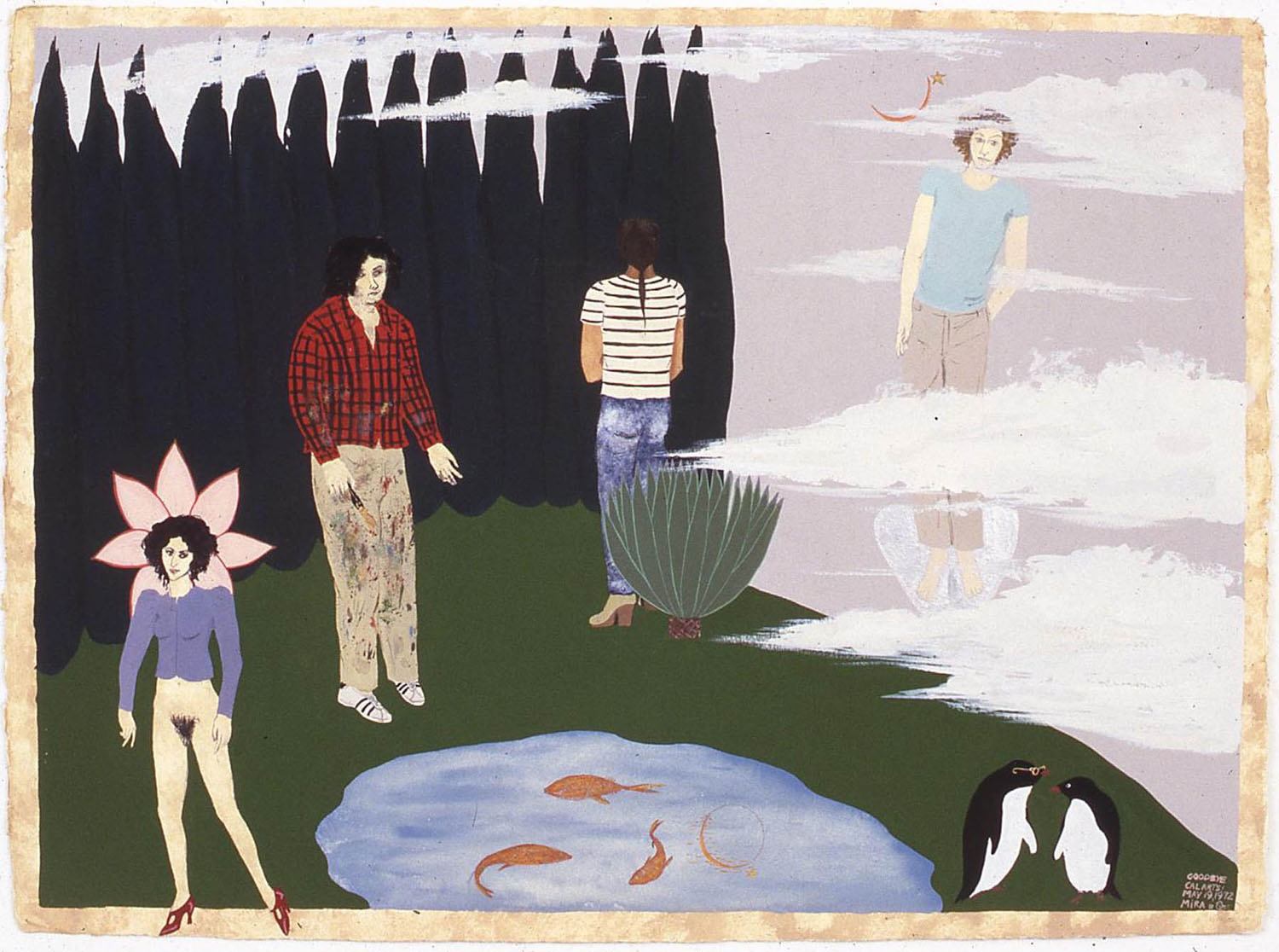 Mira Schor, Goodbye CalArts, 1972 © Mira Schor. Courtesy Isaac Lyles