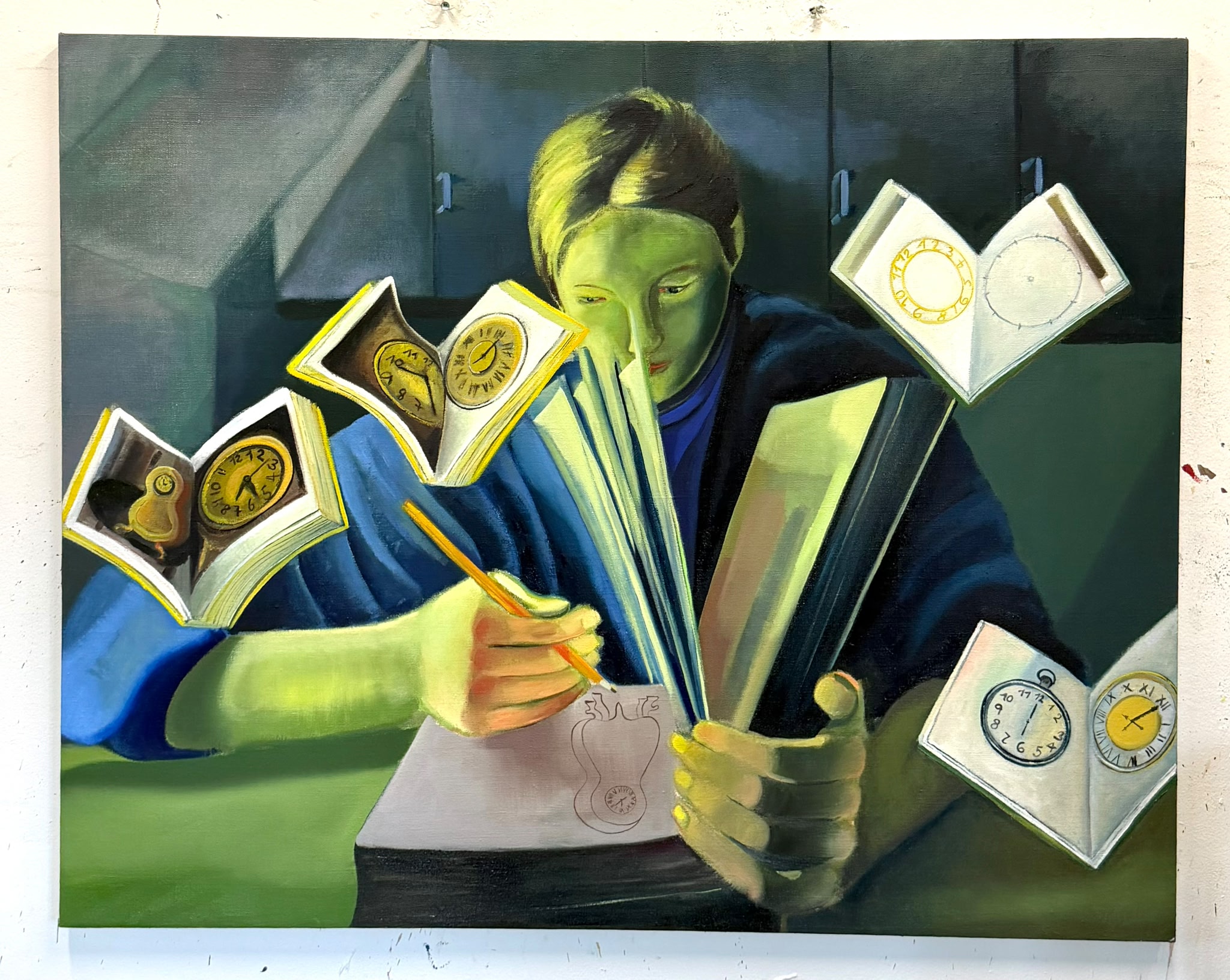 Pavla Malinová, Notes About Time, 2026, 160 x 120 cm