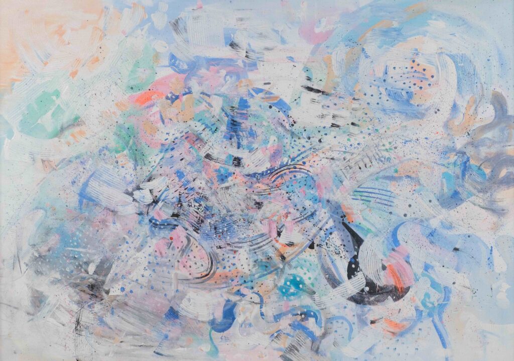 Student Category Outstanding: Sin Yu Cai, Resonance, 91 × 65 cm, acrylic