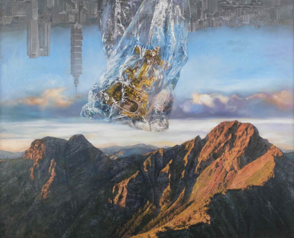 Student Category Outstanding: Ying Li Juang, Symphony of the Earth, 91 × 72 cm, oil
