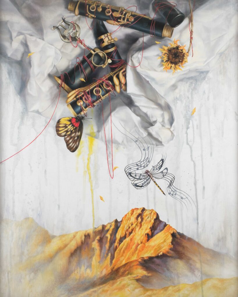 Student Category Special Selection: Pin Jie Shiu, Echoes of Yushan, 91 × 72 cm, oil